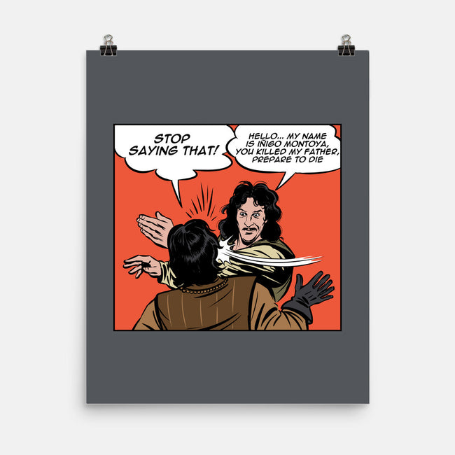 Montoya Slap-None-Matte-Poster-zascanauta