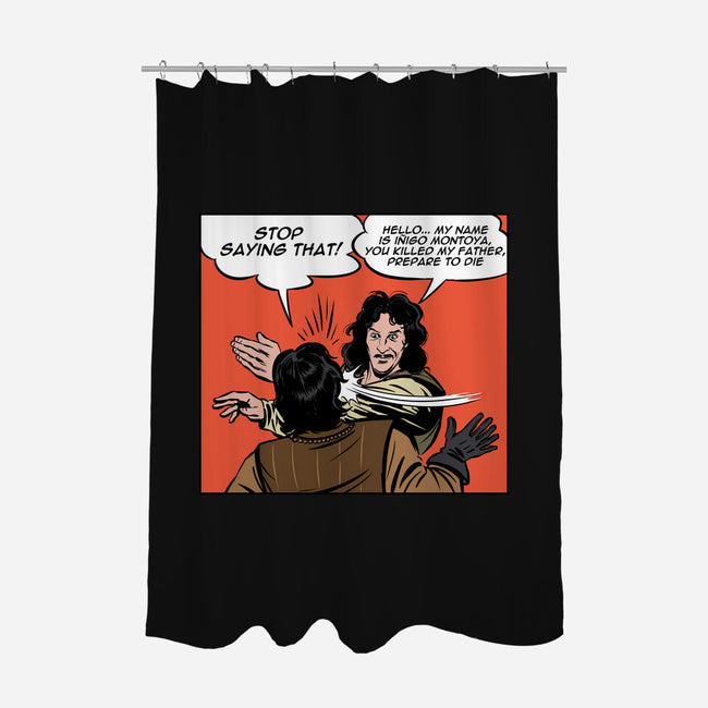 Montoya Slap-None-Polyester-Shower Curtain-zascanauta