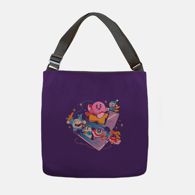 Pink Blob Game-None-Adjustable Tote-Bag-Arigatees