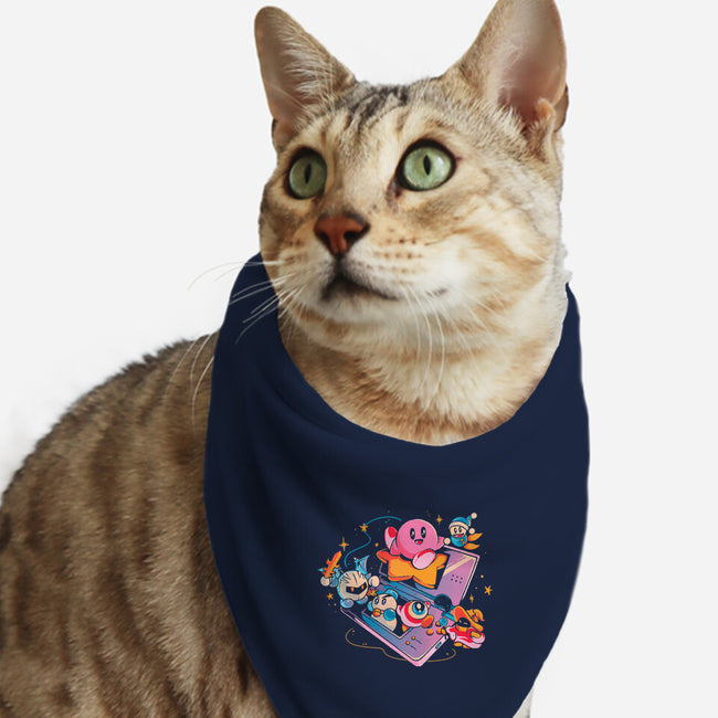 Pink Blob Game-Cat-Bandana-Pet Collar-Arigatees