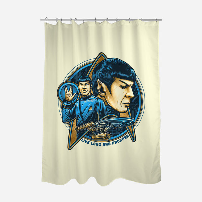 Live And Prosper-None-Polyester-Shower Curtain-momma_gorilla