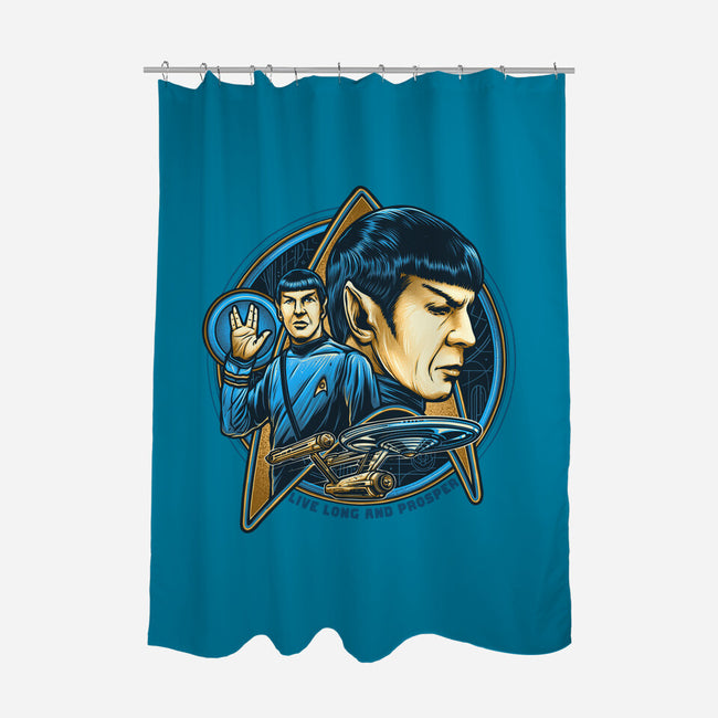 Live And Prosper-None-Polyester-Shower Curtain-momma_gorilla