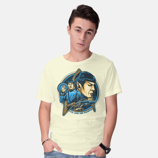 Live And Prosper-Mens-Basic-Tee-momma_gorilla