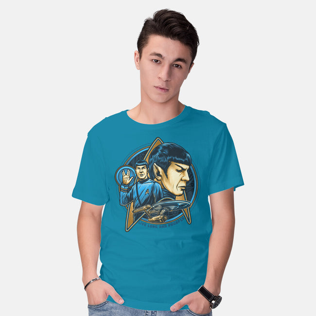 Live And Prosper-Mens-Basic-Tee-momma_gorilla