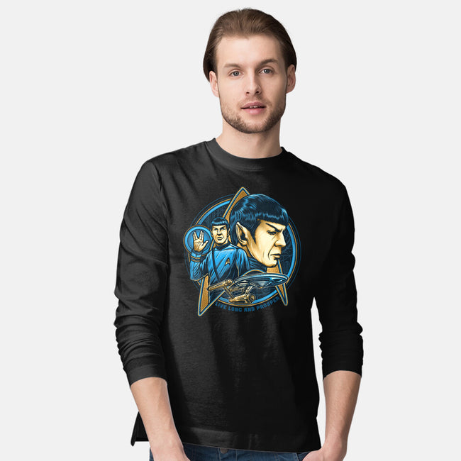 Live And Prosper-Mens-Long Sleeved-Tee-momma_gorilla