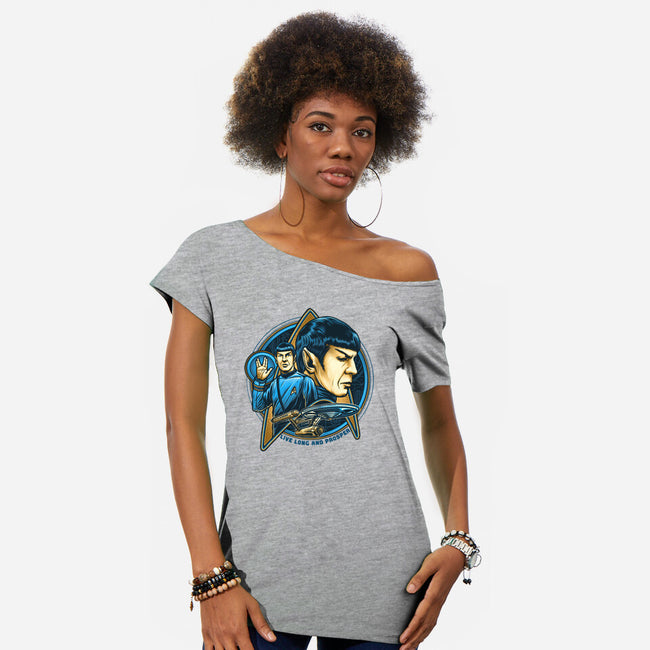 Live And Prosper-Womens-Off Shoulder-Tee-momma_gorilla