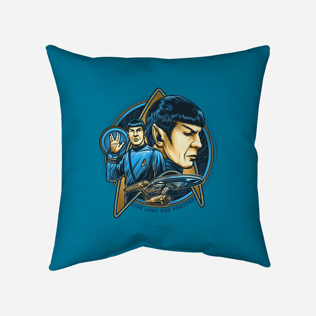 Live And Prosper-None-Removable Cover-Throw Pillow-momma_gorilla