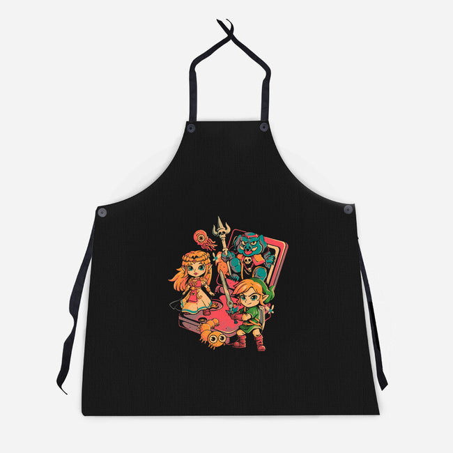 Brave Game-Unisex-Kitchen-Apron-Arigatees