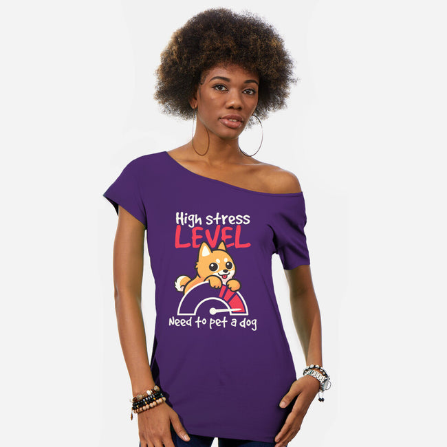 Need To Pet A Dog-Womens-Off Shoulder-Tee-NemiMakeit