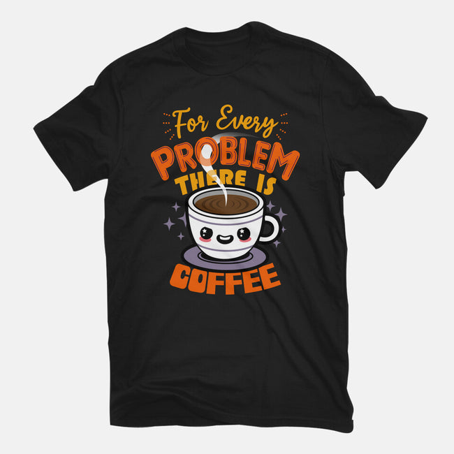 For Every Problem There Is Coffee-Womens-Fitted-Tee-Boggs Nicolas