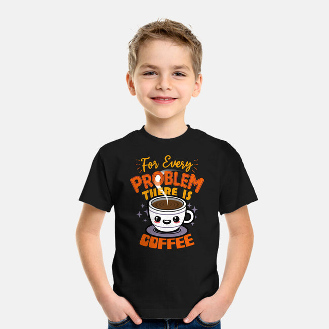 For Every Problem There Is Coffee-Youth-Basic-Tee-Boggs Nicolas