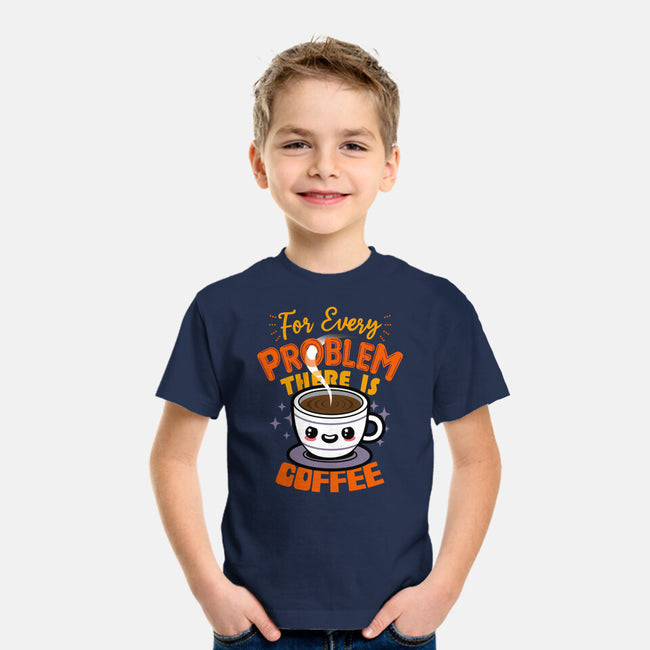 For Every Problem There Is Coffee-Youth-Basic-Tee-Boggs Nicolas