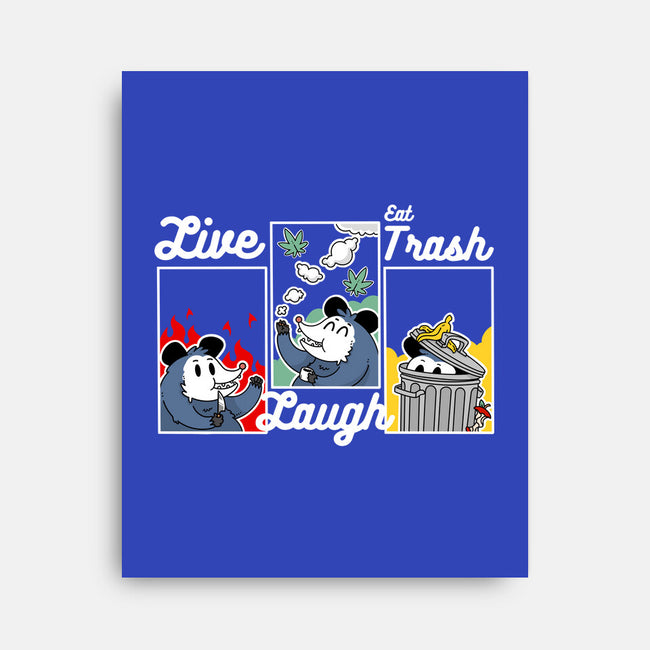 Live Laugh Eat Trash-None-Stretched-Canvas-Tri haryadi