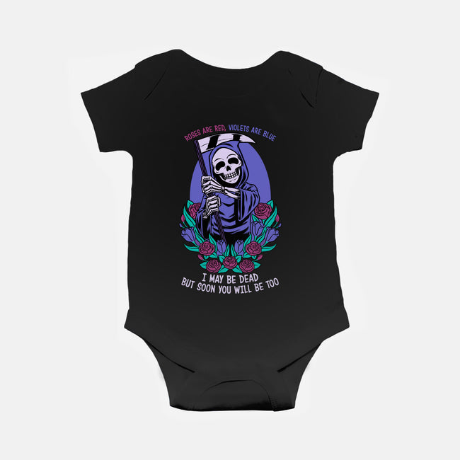 Death Flowers Poem-Baby-Basic-Onesie-Studio Mootant