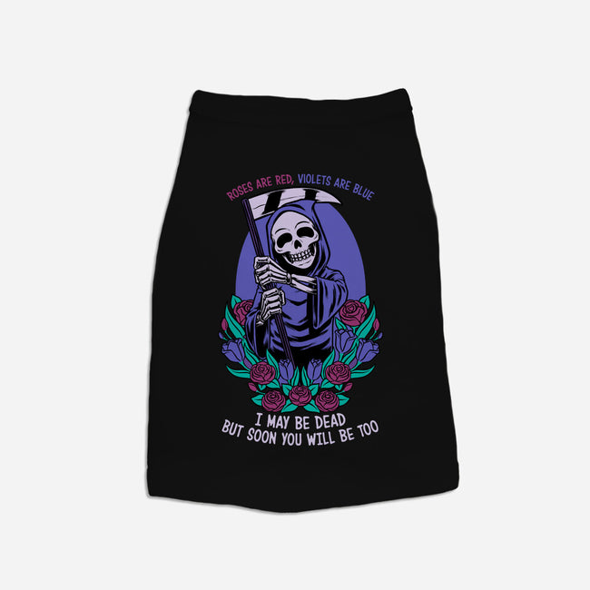 Death Flowers Poem-Dog-Basic-Pet Tank-Studio Mootant