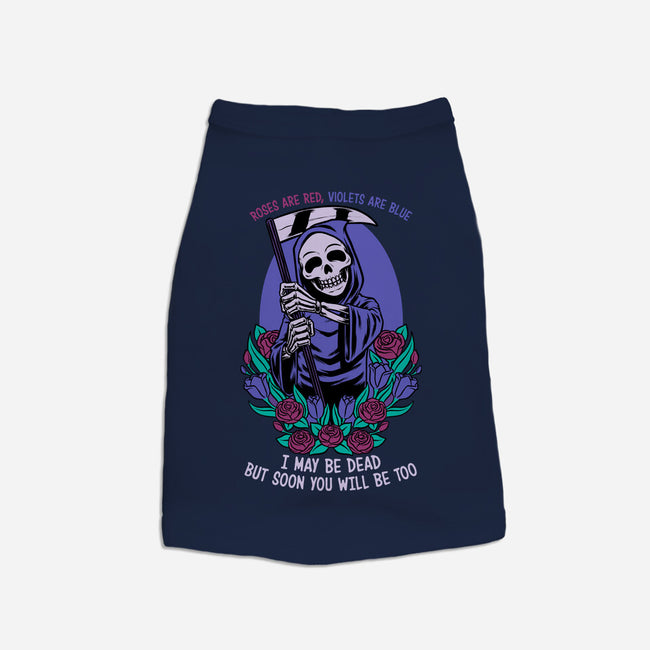 Death Flowers Poem-Dog-Basic-Pet Tank-Studio Mootant