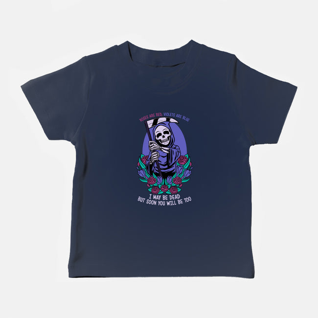 Death Flowers Poem-Baby-Basic-Tee-Studio Mootant