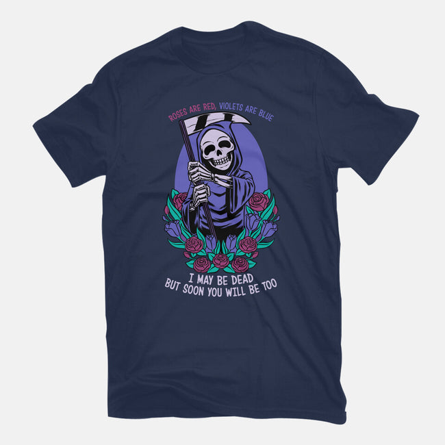 Death Flowers Poem-Womens-Fitted-Tee-Studio Mootant