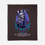 Death Flowers Poem-None-Fleece-Blanket-Studio Mootant