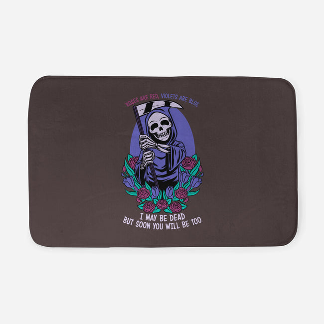 Death Flowers Poem-None-Memory Foam-Bath Mat-Studio Mootant