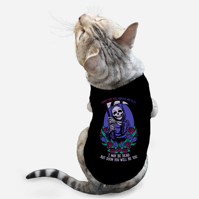 Death Flowers Poem-Cat-Basic-Pet Tank-Studio Mootant