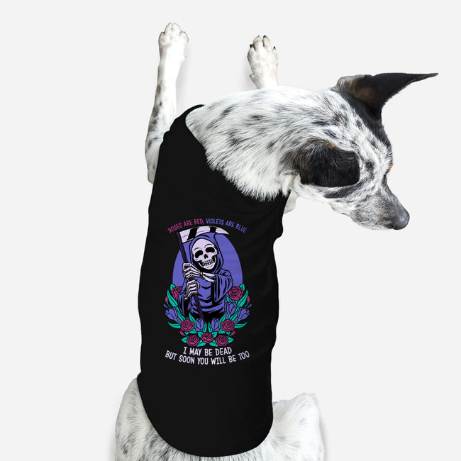 Death Flowers Poem-Dog-Basic-Pet Tank-Studio Mootant