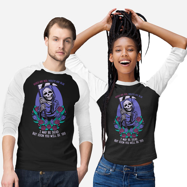 Death Flowers Poem-Unisex-Baseball-Tee-Studio Mootant