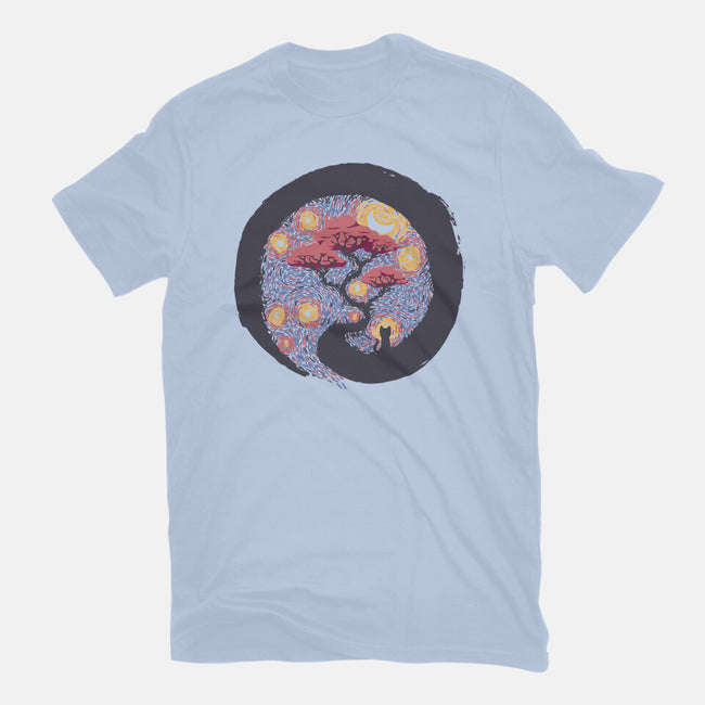 Sumie Starry Night Cat-Mens-Heavyweight-Tee-tobefonseca