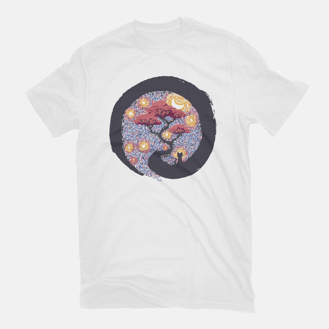 Sumie Starry Night Cat-Mens-Heavyweight-Tee-tobefonseca