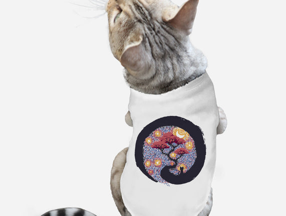 Sumie Starry Night Cat