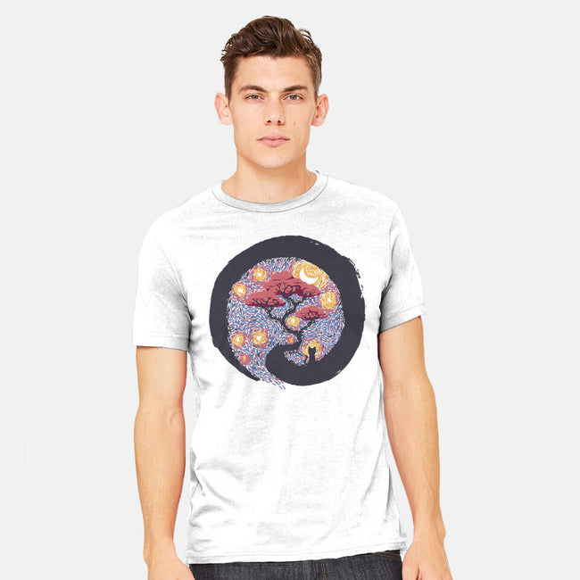 Sumie Starry Night Cat-Mens-Heavyweight-Tee-tobefonseca