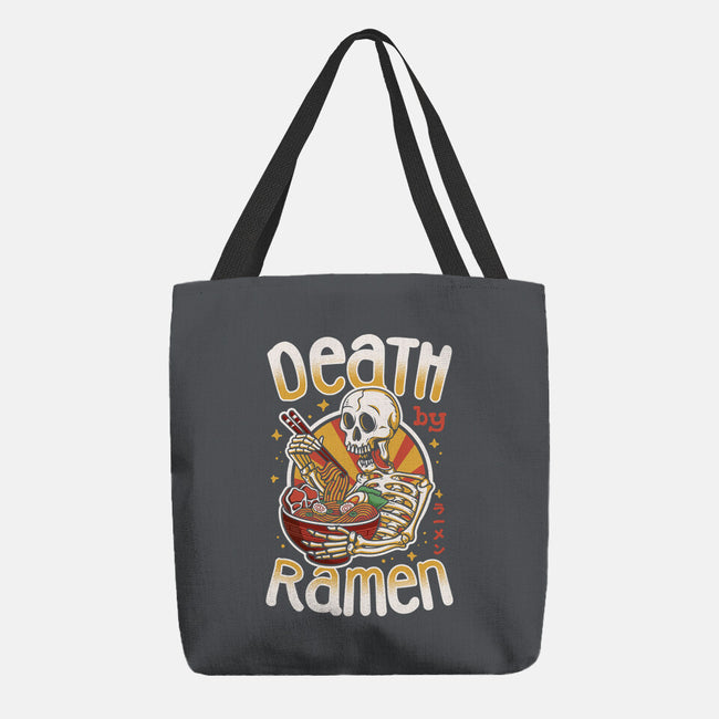 Death By Ramen-None-Basic Tote-Bag-Olipop