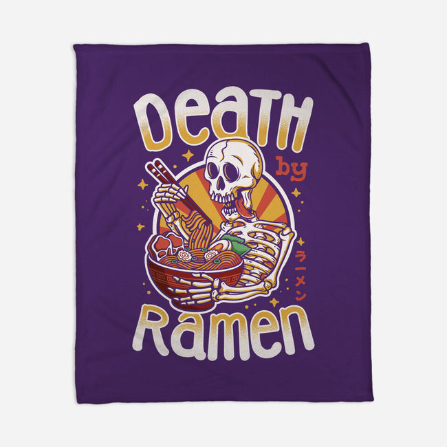 Death By Ramen-None-Fleece-Blanket-Olipop