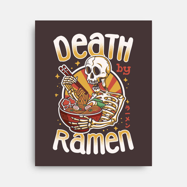 Death By Ramen-None-Stretched-Canvas-Olipop