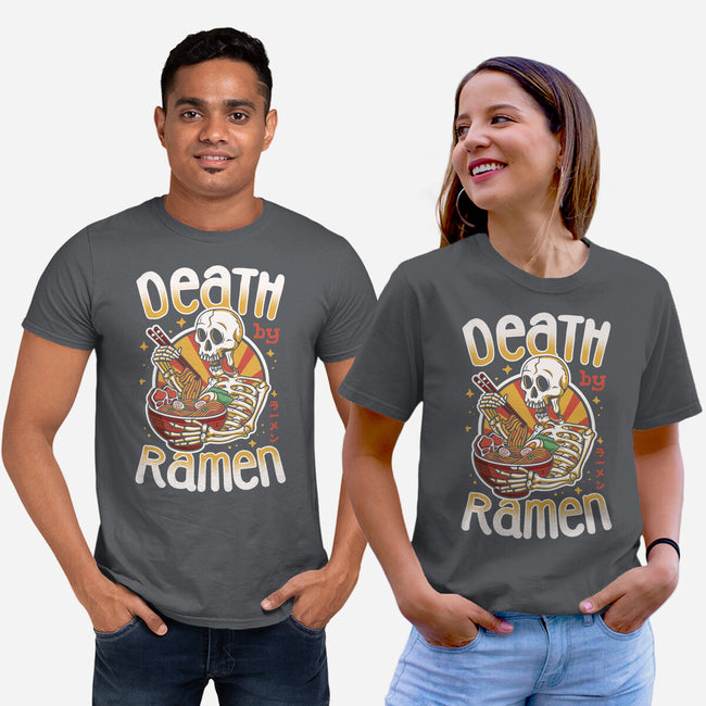 Death By Ramen-Unisex-Basic-Tee-Olipop