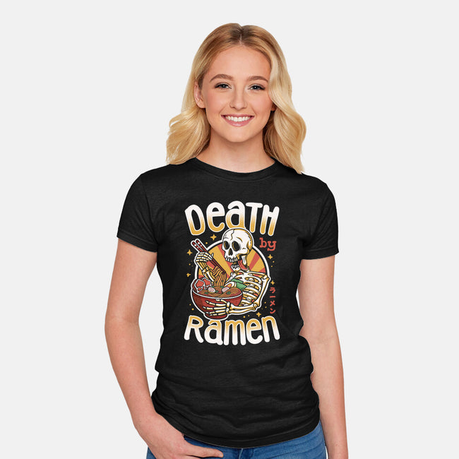 Death By Ramen-Womens-Fitted-Tee-Olipop