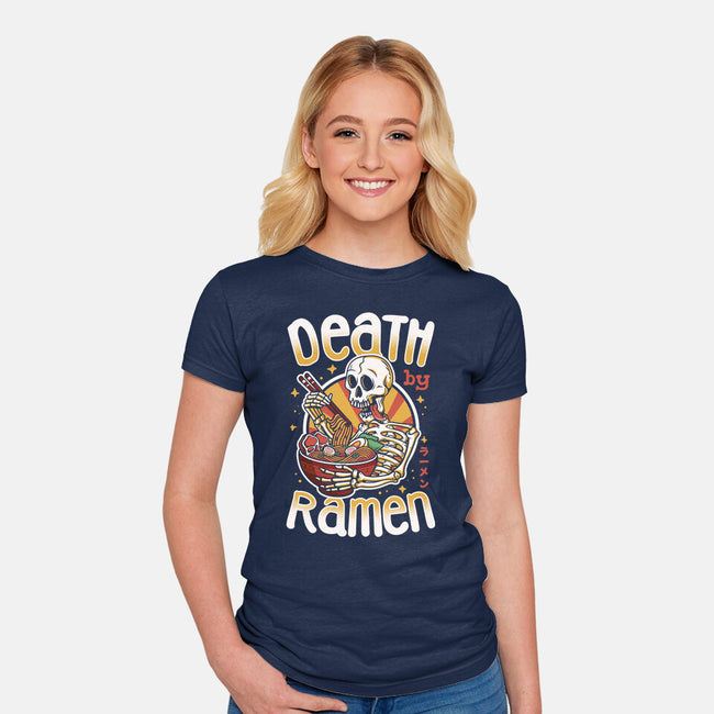 Death By Ramen-Womens-Fitted-Tee-Olipop