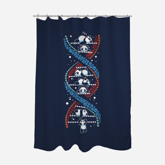 Panda's DNA-None-Polyester-Shower Curtain-erion_designs