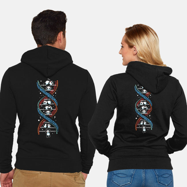 Panda's DNA-Unisex-Zip-Up-Sweatshirt-erion_designs