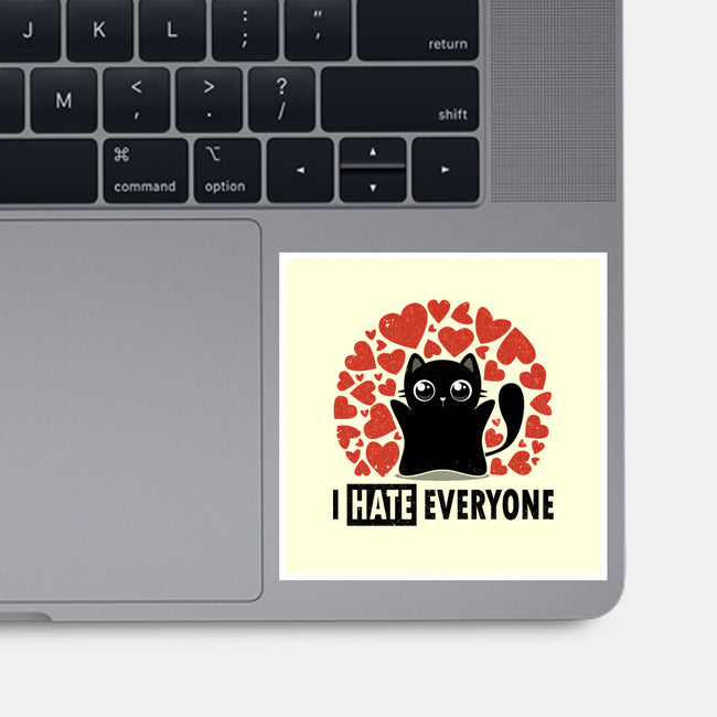 I Hate Everyone-None-Glossy-Sticker-erion_designs