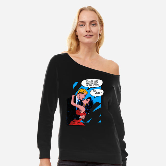 Our Relationship-Womens-Off Shoulder-Sweatshirt-kharmazero