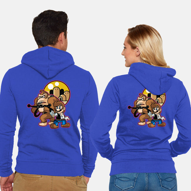 Plumber Solo-Unisex-Zip-Up-Sweatshirt-demonigote