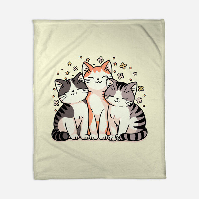 Purrfect Trio-None-Fleece-Blanket-fanfreak1