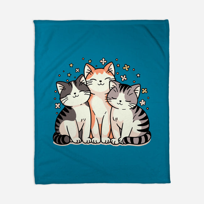 Purrfect Trio-None-Fleece-Blanket-fanfreak1