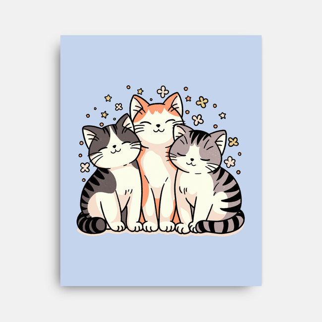 Purrfect Trio-None-Stretched-Canvas-fanfreak1