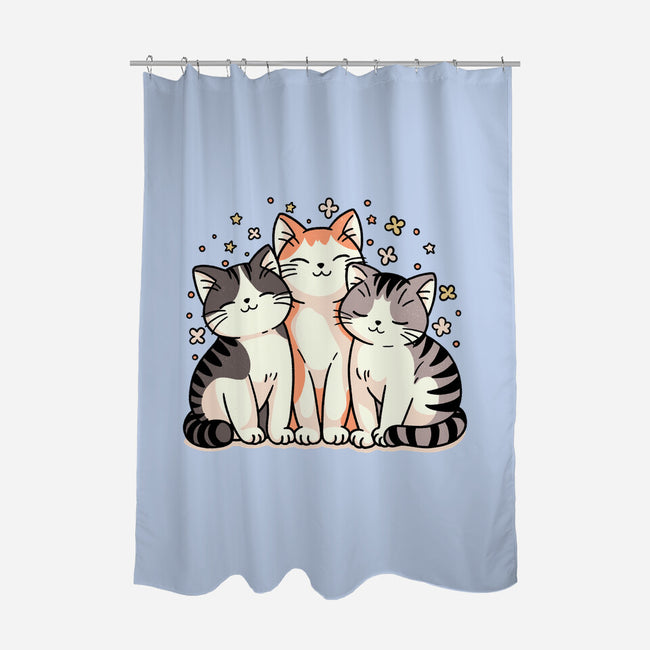 Purrfect Trio-None-Polyester-Shower Curtain-fanfreak1