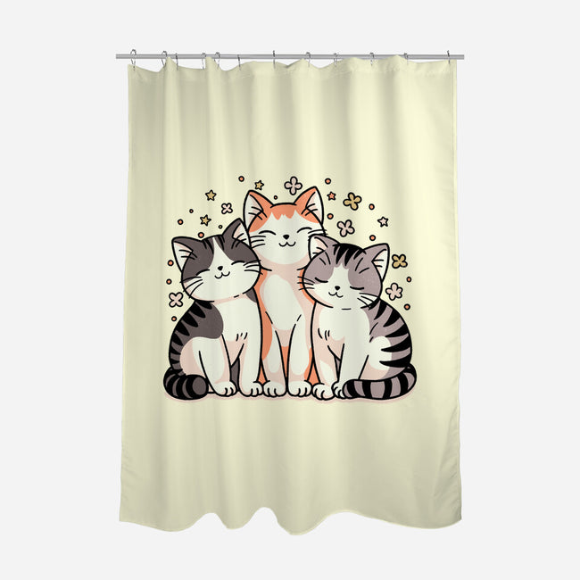 Purrfect Trio-None-Polyester-Shower Curtain-fanfreak1