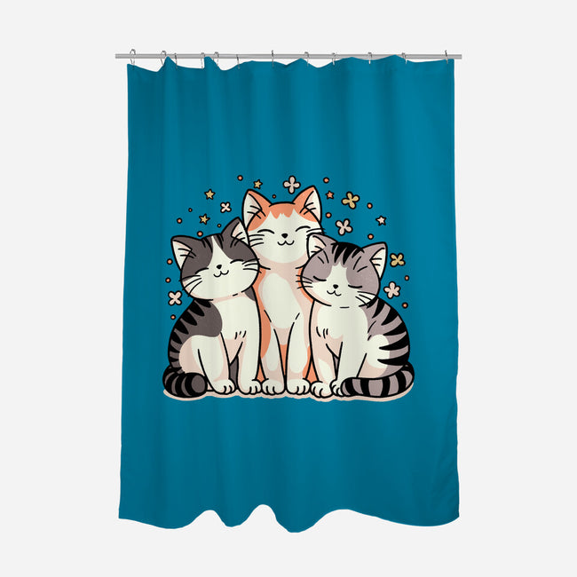 Purrfect Trio-None-Polyester-Shower Curtain-fanfreak1