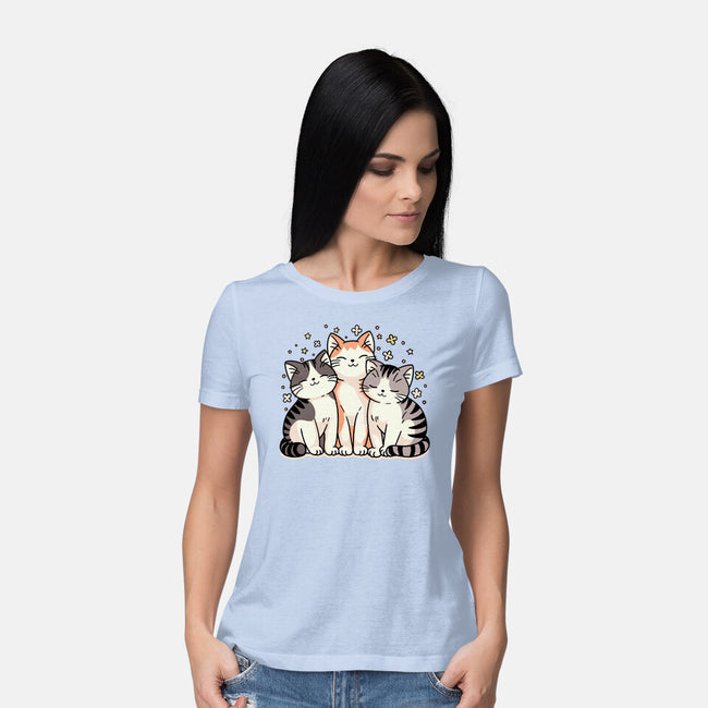 Purrfect Trio-Womens-Basic-Tee-fanfreak1