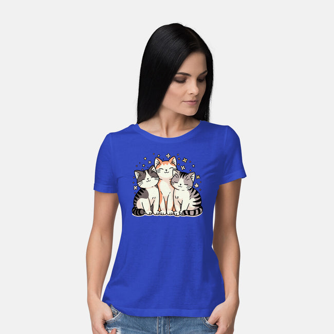 Purrfect Trio-Womens-Basic-Tee-fanfreak1